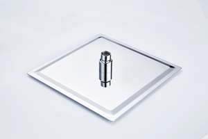 ชุดรางสกรูโครเมียมแบบบางพิเศษ,ชุดฝักบัวแบบสี่เหลี่ยมเหนือศีรษะระบบกันหยด - Product Image 2