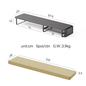 Phong cách hiện đại bàn Pegboard tường hiển thị Organizer dọc máy tính xách tay đứng bằng gỗ màn hình đứng cho văn phòng Quản Lý Nhà - Product Image 6