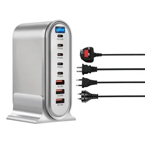 Nuevo <span class=keywords><strong>Cargador</strong></span> Multi-Puerto de 268W, <span class=keywords><strong>Cargador</strong></span> con 8 Puertos USB Tipo-C, Pantalla LED, Carga Rápida, <span class=keywords><strong>para</strong></span> Hogar, Oficina y Viajes, <span class=keywords><strong>para</strong></span> Teléfono - Product Image 6