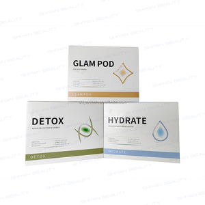 Cápsulas de oxígeno de burbujas de CO2 3 en 1 <span class=keywords><strong>Glam</strong></span> Detox Hydrate Balance Revive Cápsula facial Kits de suero para rejuvenecimiento de la piel - Product Image 6