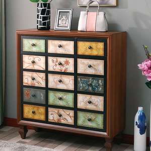 Estilo chino antiguo pasillo Zapatero consola gabinete diseño barato almacenamiento exhibición gabinete de madera - Product Image 2