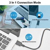 Escáner de Códigos QR de Alta Velocidad con Sensor CMOS Serie JR 815, Batería de 2000 mAh, Bluetooth, USB, Plug & Play, Lector de Códigos de Barras Portátil