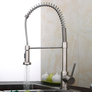 Luxury Gold Brass Single Handle Pull <b>Down</b> Kitchen Mixer Tap 2 Way Water Outlet Kitchen MK9804G - Product Image 3