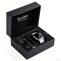 Boîte d'emballage de montre avec logo personnalisé, emballage de luxe pour l'électronique grand public, boîte de présentation pour le stockage de montres automatiques