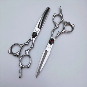 Ciseaux à cheveux personnalisables 6,0 pouces, en acier inoxydable, pour démêlage, pour droitiers, usage professionnel, tête droite - Product Image 5
