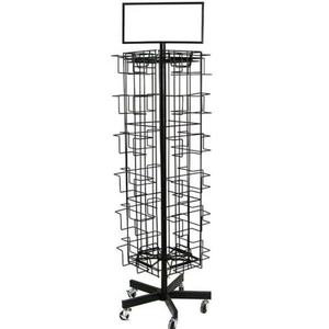 Custom 360 <strong>Rotating</strong> <strong>Display</strong> <strong>Stand</strong> Floor Metal Wire Pocket Greeting Card <strong>Display</strong> <strong>Stand</strong> Postcard <strong>Display</strong> <strong>Stand</strong> - Product Image 1