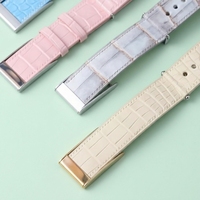 Bracelet de montre en cuir pour bracelet Whoop, motif crocodile, cuir de vachette véritable