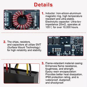 <span class=keywords><strong>Convertisseur</strong></span> DC-DC Buck 12V 24V vers 5V 3A, module de charge <span class=keywords><strong>rapide</strong></span> avec sortie Micro USB / Type-C pour téléphone portable - Product Image 5