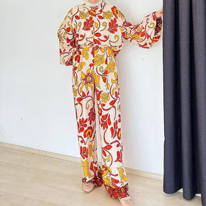 Le donne 2024 nuovi arrivi Plus, taglia estate Casual adulti tinta unita con cuciture normali pantaloni t-shirt set 2 pezzi/ - Product Image 6