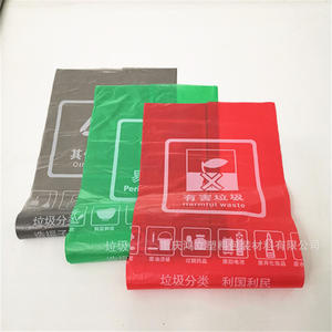 Hot <b>Sale</b> Custom Logo Printed Disposable Plastic Side Gusset Roll Kitchen Garbage Packaging with PE Material Trash Bag - Product Image 5