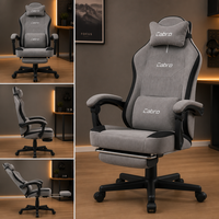 Chaise de Gaming Ergonomique en Maille avec Appui-tête et Support Lombaire, Relevage à Gaz 3 Positions, Inclinaison Multi-Angles - Chaise Pivotante de Bureau/Travail pour la Maison