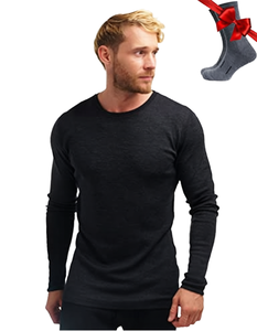 Mens Mesh Sweatproof Crew Neck Sweat Resistant Tees Antisweat Underwear Stretch Polyester/Cotton Thermal <b>Long</b> <b>Sleeve</b> Workout - Product Image 2