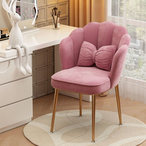 <span class=keywords><strong>Silla</strong></span> minimalista estilo crema para dormitorio de <span class=keywords><strong>niñas</strong></span>, <span class=keywords><strong>silla</strong></span> de maquillaje viral en internet, <span class=keywords><strong>silla</strong></span> con respaldo para tocador - Product Image 5