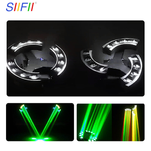 Clair de lune lame Led abeille oeil tête mobile lumière boîte de nuit barre Rgbw 4In1 coloré lune cimeterre lumière pour Dj Disco - Product Image 4