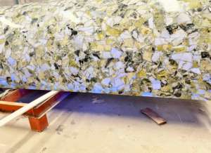 Backlit Ice Green <strong>Marble</strong> Cylinder ,Luxury Ice Green <strong>Marble</strong> Wall Panel - Product Image 5