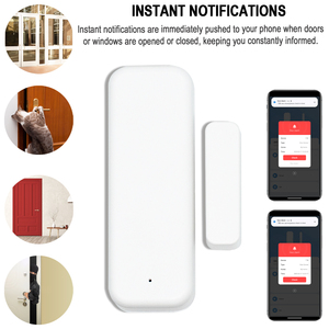 Tuya Wifi akıllı kapı sensörü pencere giriş sensörü hırsız güvenlik manyetik sensör Alarm akıllı yaşam Alexa <span class=keywords><strong>Google</strong></span> ev ile çalışır - Product Image 4