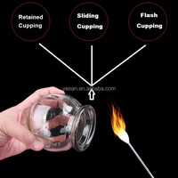Jeu de ventouses en verre transparent antidérapant épaissi pour thérapie par la chaleur, spécifications complètes pour la thérapie par la chaleur