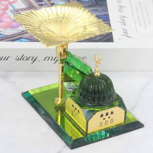 Parapluie de mosquée en verre cristal moderne, objet de collection du patrimoine culturel islamique - Souvenir réutilisable et durable pour usage intérieur - Product Image 1