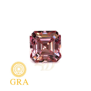 GRA Moissanite Pink Diamond 0.5 3 Carats Geometric Cut Wedding Engagement Ring Women's Classic Style - Product Image 5