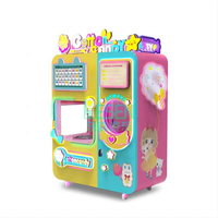 Machine à Barbe à Papa Automatique Professionnelle avec Système de Paiement par Pièces, Distributeur Automatique de Barbe à Papa en Promotion