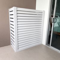 Panel de Rejilla de Aluminio para Exteriores, Pantalla de Privacidad para HVAC, Cubierta Decorativa para Aire Acondicionado