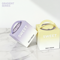 Boîte à gâteau rigide personnalisée, imperméable et réutilisable, avec doublure en carton ondulé kraft, finition mate, impression UV, portable pour sushis