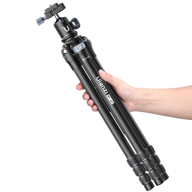 Ulanzi Mt-60 Carbon Fiber + Al Alloy Travel Tripod Outdoor Smartphone Dslr Camera Tripod Monopod Arca Plate Ball Head