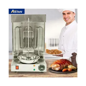 Electric Vertical Broiler Shawarma Doner Kebab Gyro Grill Machine with Meat Catch Pan