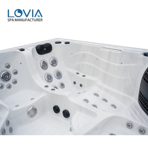 现代5人按摩浴缸室外水疗浴缸巴尔博亚控制方形休闲按摩浴缸，酒店长2米 - Product Image 4