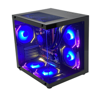PCOOLING Étui pour PC de jeu Atx Itx M-Atx Étui de jeu Mid Towerr Personnaliser Étui d'ordinateur de jeu de couleur blanche transparente