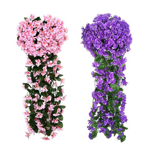 <span class=keywords><strong>Fiori</strong></span> Artificiali di Glicine Viola <span class=keywords><strong>da</strong></span> Appendere, Decorazione per Matrimoni, Casa e <span class=keywords><strong>Balcone</strong></span> con Tecnica di Stile a Cesto Sospeso - Product Image 5