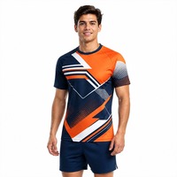 T-shirt de sport personnalisé à séchage rapide et respirant, imprimé par sublimation, avec blocs de couleur, pour équipes et entraînements – Fabrication OEM/ODM