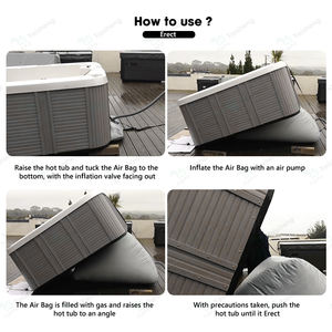 Carros para bañera de hidromasaje <span class=keywords><strong>Dolly</strong></span> Spa al aire libre modernos con carro de mano para mover convenientemente bañeras de hidromasaje pesadas Cuña para bañera de hidromasaje - Product Image 4