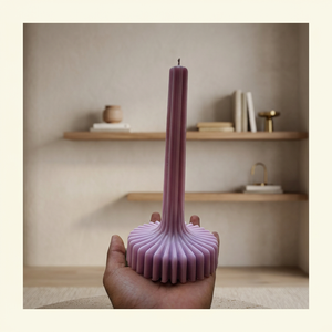 Vela Decorativa con Textura Morada, Vela Aromática para el Hogar, Regalo para Bodas y Fiestas - Product Image 2
