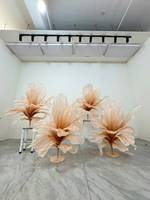 Fleur artificielle LED de haute qualité, grande tête, plissée, géante, type coquelicot ou rose, pour décoration de mariage