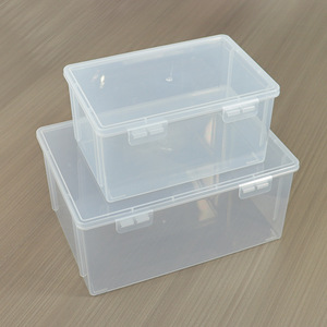 Transparent <b>Storage</b> <b>Box</b> With Double Locking Lid <b>Stackable</b> Desktop Organizer For Tools Parts And Accessories 705 Series - Product Image 4