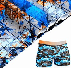 Dry fit polyester hohe stretch hosen antiuv50 digital print 4 way stretch beachshort stoff - Product Image 3