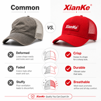 Gorras de Golf y Moto Personalizadas XIANKE con Logotipo Bordado en 3D, Estilo Hip Hop, Transpirables, Impermeables, de Corona Alta, para Motociclistas