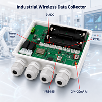Colector de Datos Inalámbrico Industrial con Interfaces RS485 Modbus 4-20mA ADC I2C para Automatización de Fábrica y Monitoreo IoT