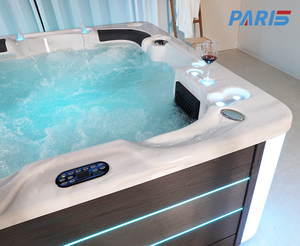 Whirlpool ngoài trời 2.1M New Healthy Hot Bán chi phí-hiệu quả giá <span class=keywords><strong>Spa</strong></span> bồn tắm với ánh sáng & massage nước máy bay phản lực xoáy bồn tắm - Product Image 4