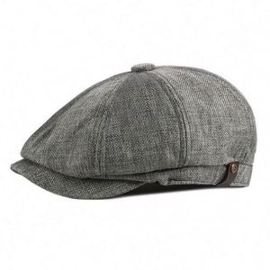 Boina de Hombre Ajustable con Logotipo Personalizado de Fábrica al por Mayor, Gorra de Taxista Transpirable, Unisex, para Deportes y Fiestas - Product Image 1
