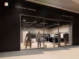 Diseño de Tienda de Ropa Masculina de Lujo, Muebles de Exhibición Personalizados, Estantes para Ropa de Negocios, Diseño de Boutique de Ropa - Product Image 3