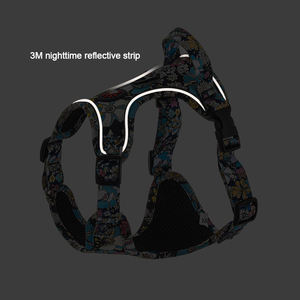 2025 nueva moda verano bonito arnés para perros diseñador personalizado Floral en forma de H malla transpirable conjunto de arnés y correa para mascotas - Product Image 4