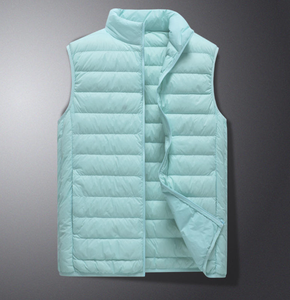 Gilet en duvet de canard blanc unisexe pour l'automne et l'hiver, imperméable, coupe-vent, gilet d'extérieur respectueux de l'environnement - Product Image 6