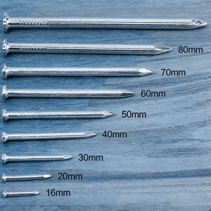 Precio de Fábrica al por Mayor, Clavos de Acero al Carbono Galvanizado de Cabeza Plana para Construcción en Varios Tamaños - Product Image 1
