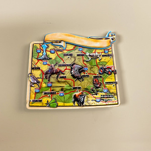 Quà lưu niệm du lịch Mỹ Quà Tặng Tay Bản đồ thành phố ba chiều từ nhựa tủ lạnh Gậy trang trí nhà kỷ niệm - Product Image 3