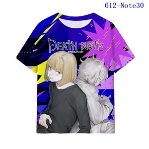 10 Stili T-shirt in Seta di Latte <span class=keywords><strong>Death</strong></span> <span class=keywords><strong>Note</strong></span> Ryuk Light Yagami MisaMisa per Donna, Camicie Anime da Uomo e Bambino - Product Image 5