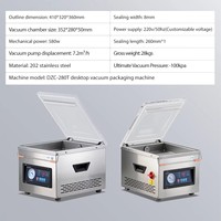 Machine d'emballage sous vide de table à chambre unique pour viande, fruits de mer, grains de café, légumes et fruits (conservation)