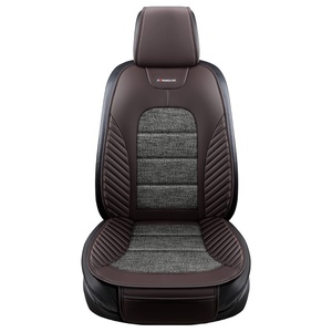 Coussin de <span class=keywords><strong>siège</strong></span> de voiture adapté à toutes les saisons, confortable, respirant, en coton et lin, coussin de selle simple de qualité supérieure - Product Image 5