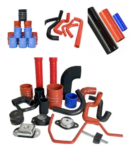 Automotive Silicone Hose Accessories Intercooler Coolant Piping Silicone Rubber Hose Braided Injection Hose Kit